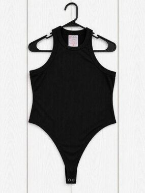 No Boundaries Women’s Black Stretch One Piece Bodysuit Size L